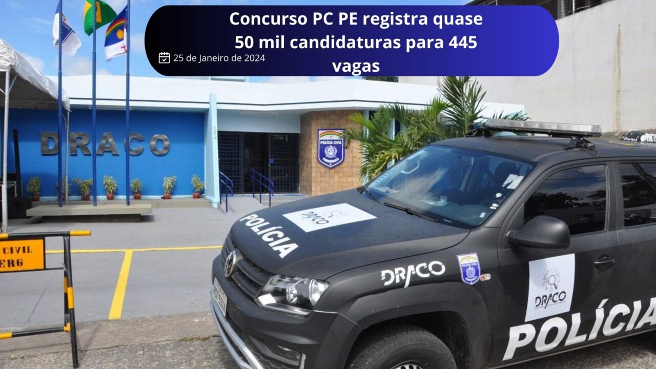 Concurso Pc Pe Registra Quase Mil Candidaturas Para Vagas